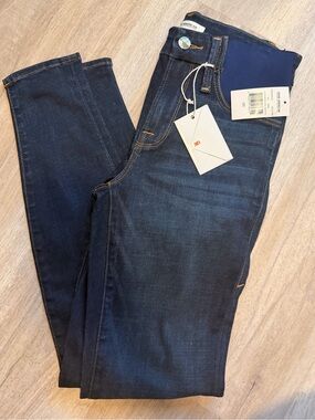 Good American Maternity Dark Blue Slim Fit Jeans